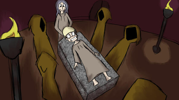 An idea of the storytelling for one of my senior project